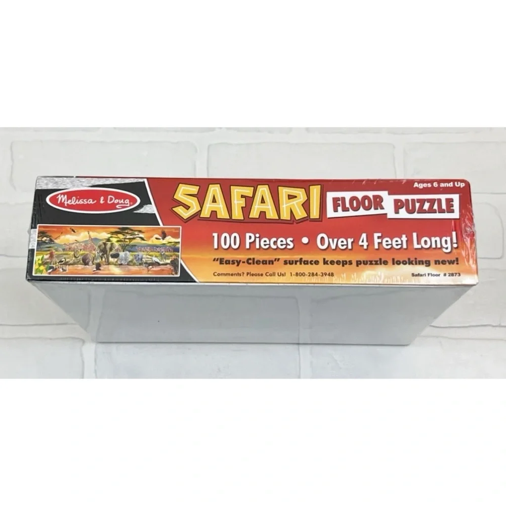 Melissa & Doug Safari Animals Floor Puzzle 100 Pieces Brand New